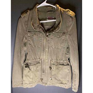 Levis Military Green Army Womens S Utility Anorak Fishtail Jacket Outdoors